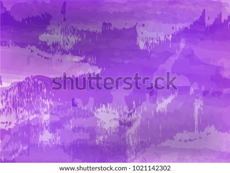 Watercolor abstract template background style vector art purple violet idea design
