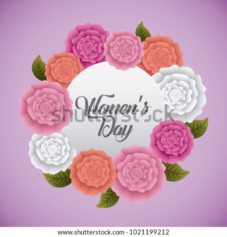 womens day card celebration party