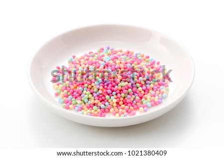 Colorful sprinkles sugar