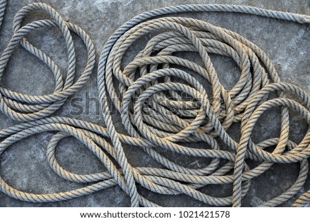 Close up of rope in circle 