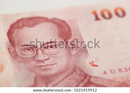 Thailand currency banknote