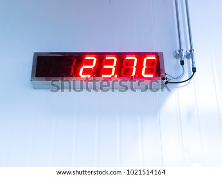 Temperature of Control room at 23.7 degree celcius.