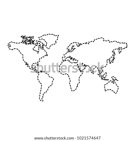 map of the world with countries continent
