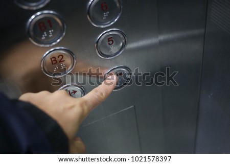 push elevator cloth button