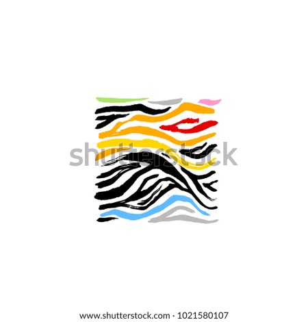 Zebra print / Hand drawn pattern illustrations - vector