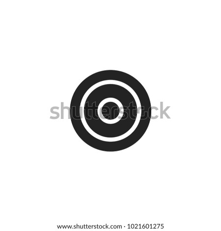 target icon. sign design