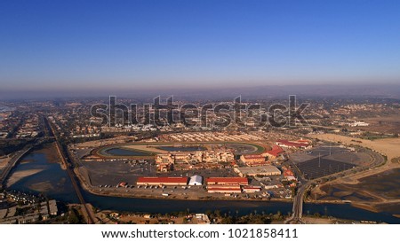 Aerial view of Del Mar, California