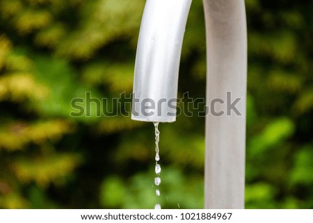 dripping tap water waterdrop
