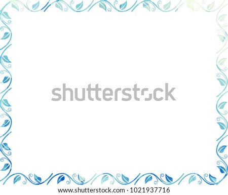 Abstract mosaic floral frame.  Vector clip art