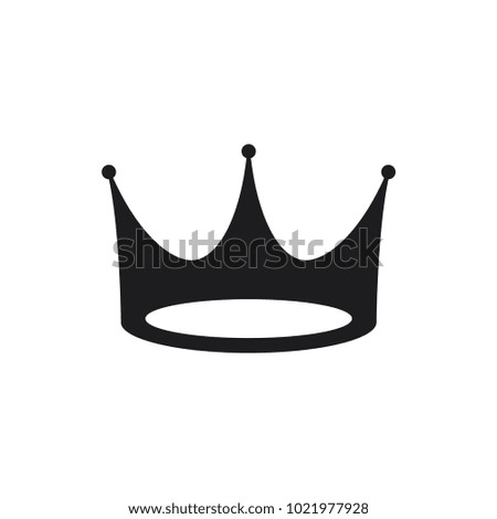 crown icon in trendy flat style 
