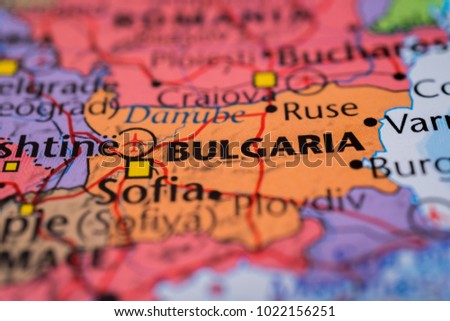 Bulgaria map background