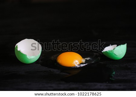 Easter eggs on a dark background
(colored eggs - paint)