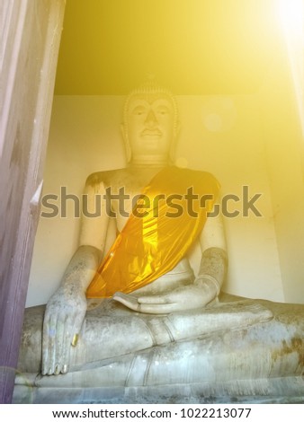 Buddha image for worship of Thai people.