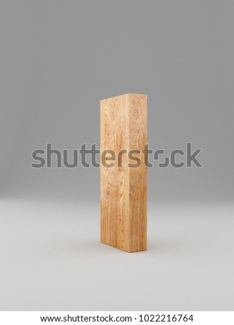3D decorative wooden Alphabet, capital letter