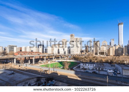 panoramic cityscape in urban