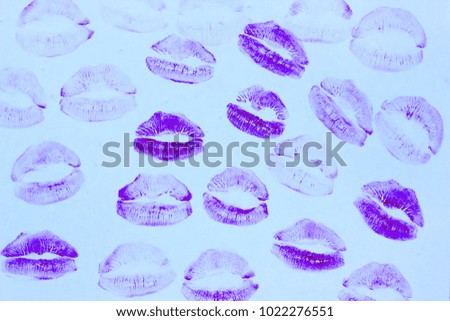 prints from the lips