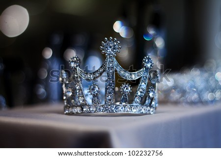 Diamond Tiara or Crown for Prom and Wedding Royalty-Free Stock Photo #102232756