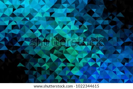 Light Blue, Green vector polygonal background. Shining colored illustration in a brand-new style. Brand-new design for your business.