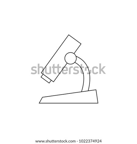 microscope icon. Element for mobile concept and web apps. Thin line  icon for website design and development, app development. Premium icon on white background on white background