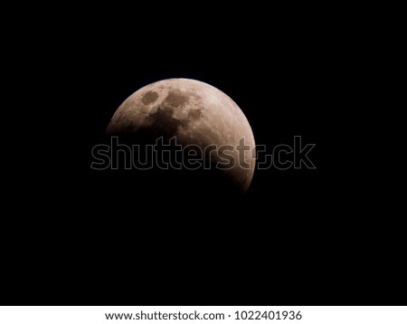 upper half lunar eclipse