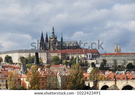 Prague castle and Charles bridge
