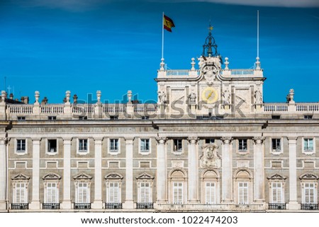 Royal Palace of Madrid is the official residence of the Spanish Royal Family at the city of Madrid, Spain