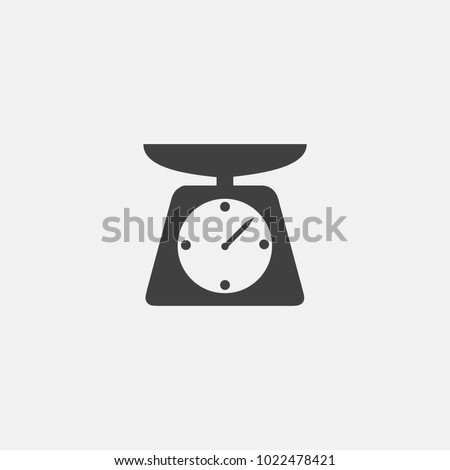 weight icon vector. scale icon vector Royalty-Free Stock Photo #1022478421