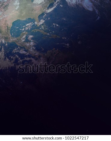 Earth texture with dark gradient. Black background. Earth wallpaper. Elements of this image furnished by NASA
