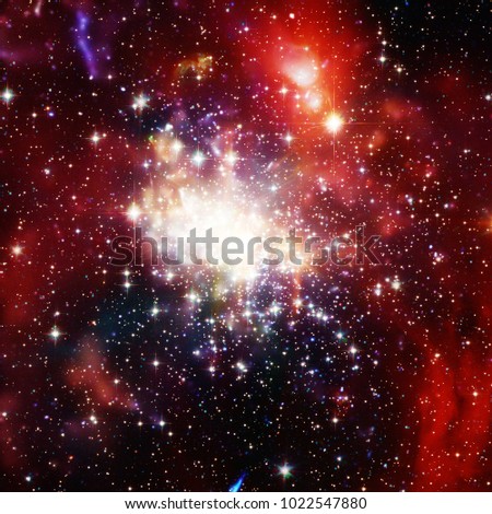 Galaxy and stardust. Space scene. The elements of this image furnished by NASA.