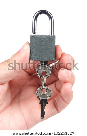 Padlock and key