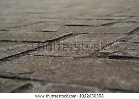 Floor Background Rough Bricks