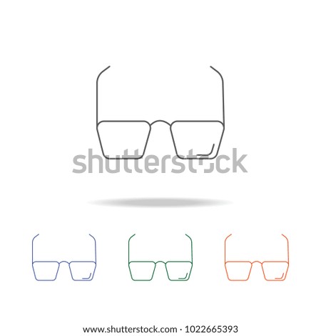Glasses icon. Element of a shopping multi colored icon for mobile concept and web apps. Thin line icon for website design and development, app development. Premium icon on white background
