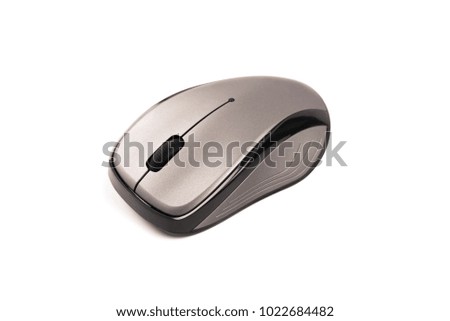 wireless mouse isolated on white background.
