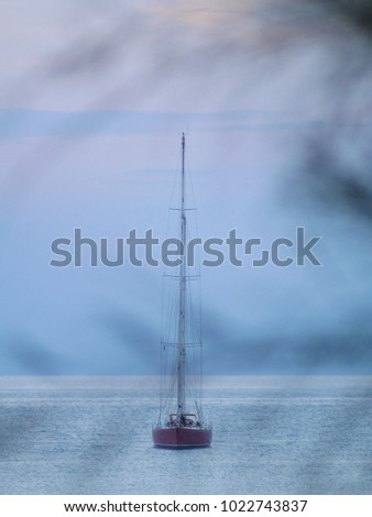 Yacht on the sea 
