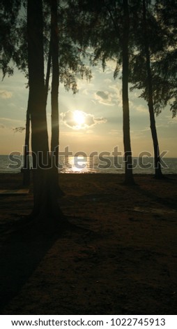Sunset at Puteri beach , Melaka. Picture was blurred when full resolution.