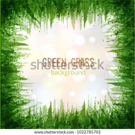 Big abstract bright grunge splash with place for your text on white background. Vector illustration.