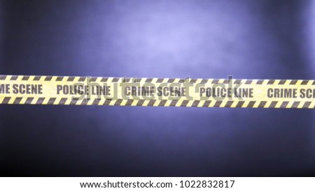 crime scene tape with black background