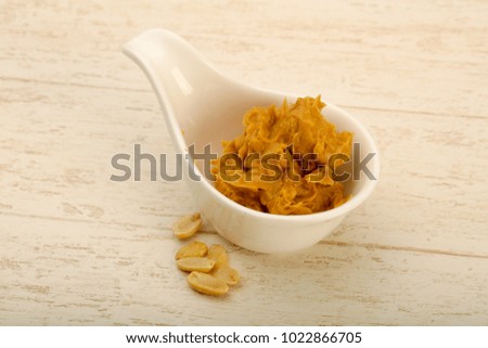Peanut butter with nuts