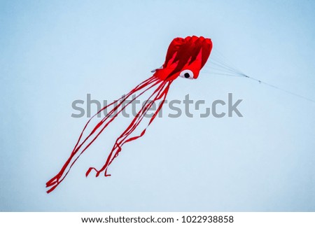 Red jellyfish kite