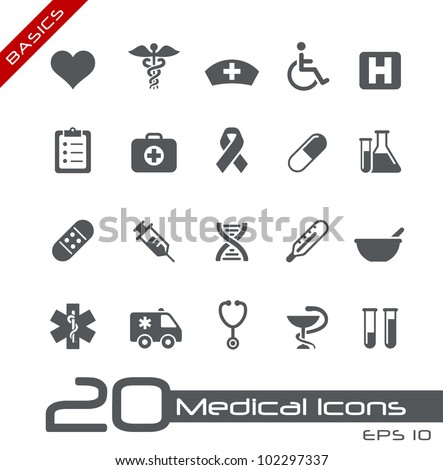 Medical Icons // Basics Royalty-Free Stock Photo #102297337