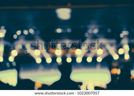 Defocused entertainment concert lighting on stage, blurred disco party and Concert Live