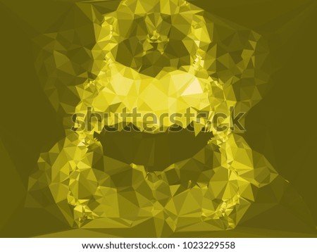 Geometric low polygonal background. Abstract mosaic backdrop. Design element for book covers, presentations layouts, title backgrounds. Raster clip art.
