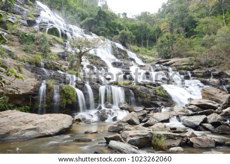 Mae Ya Waterfall in Chiang Mai Thailand