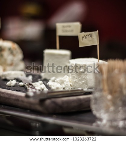 Cheese plates and shop