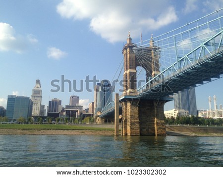 View of Cincinnati from the river