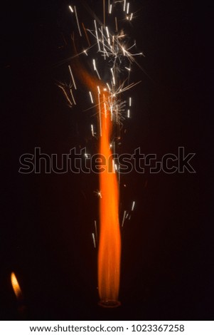 Fireworks with dark background unique stock photograph