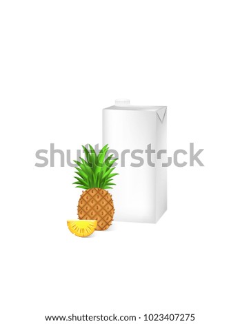 Juice packaging with pineapples