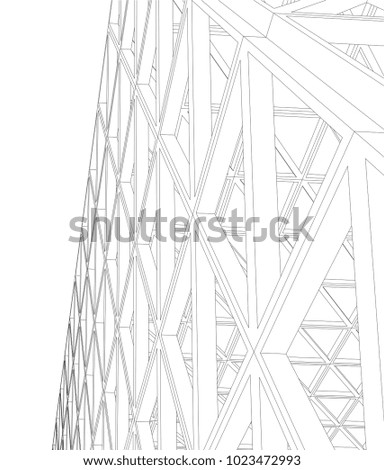 abstract architecture construction