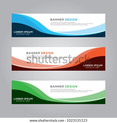Abstract Modern Banner Background Design Vector Template Royalty-Free Stock Photo #1023535123