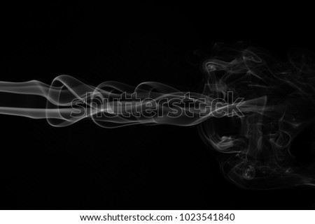 Movement of white smoke abstract background